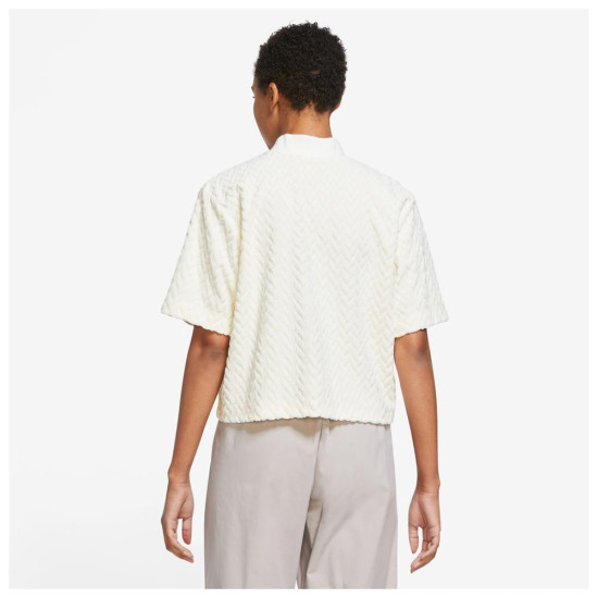 Nike Γυναικεία κοντομάνικη μπλούζα Sportswear Everyday Modern Jacquard Boxy Top